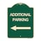 Signmission Additional Parking Left Arrow Heavy-Gauge Aluminum Architectural Sign, 24" x 18", G-1824-24350 A-DES-G-1824-24350 - alternate 1